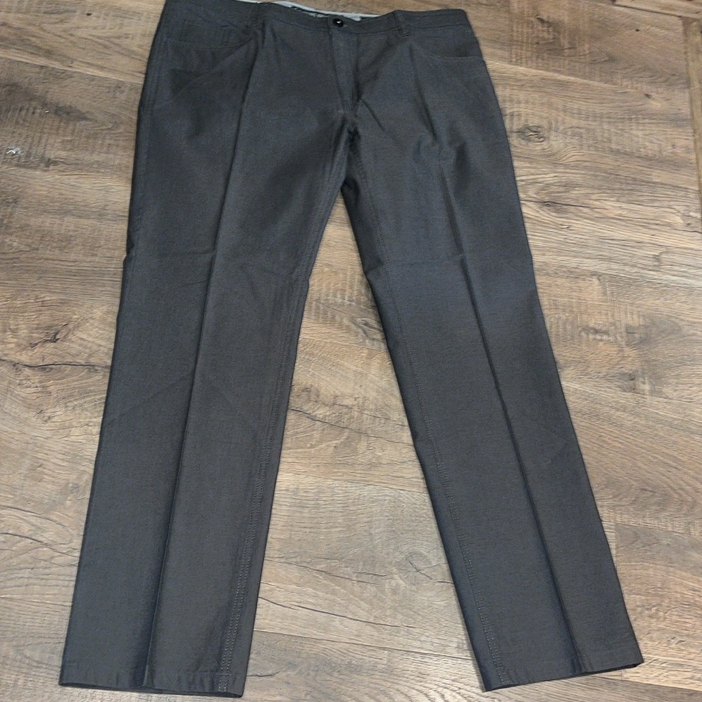 Enzo Denim Los Angeles GRAY Pants Lightweight Charcoal men’s 38 COTTON straight